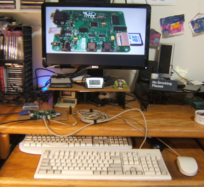 Flea86 with display, keyboard and mouse